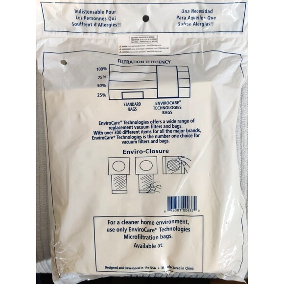 KENMORE CANISTER VACUUM BAGS TYPE C FOR MODELS 5055, 50557, & 50588 - Picture 4 of 5